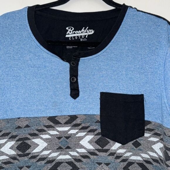 Brooklyn Cloth Mens Short Sleeve Henley T-Shirt XL - Picture 4 of 6